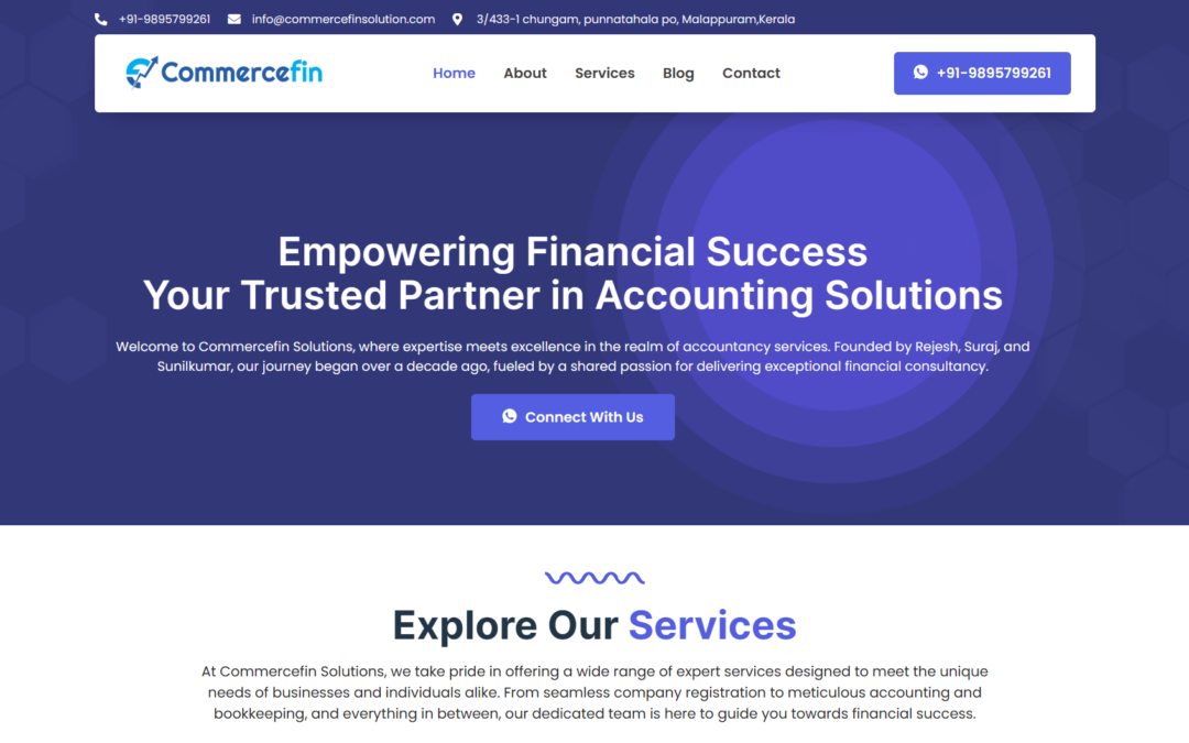 Commercefin Solutions Web Development